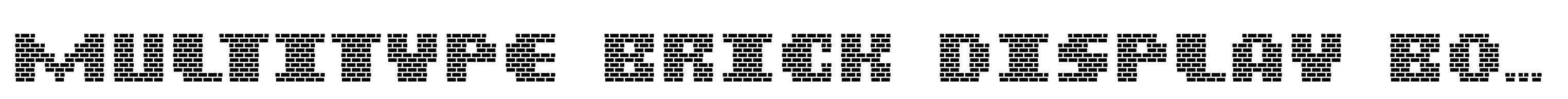 MultiType Brick Display Bold